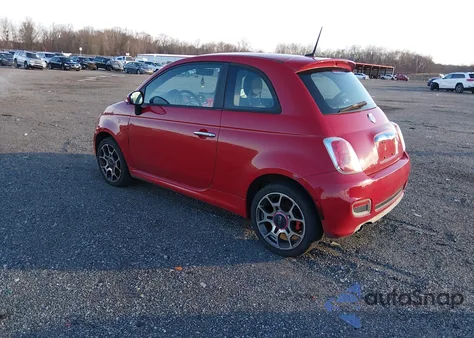2012 Fiat 500 Sport z USA, uszkodzony, nr VIN 3C3CFFBR3CT113253